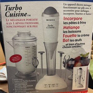 Turbo Cuisine Handheld Mixer - Cream